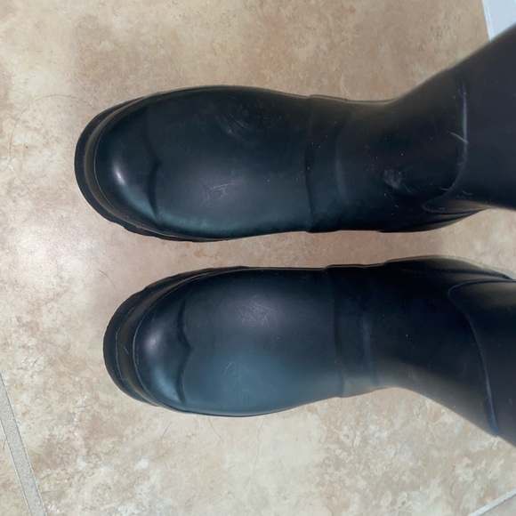 HUNTER MATTE BLACK TALL BOOTS - Picture 6 of 7
